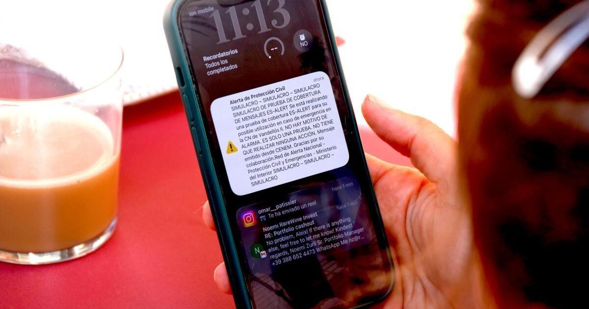 La subdelegació del govern espanyol a Tarragona va enviar l'alerta als municipis del pla d'emergència: Vandellòs i l'Hospitalet de l'Infant, Mont-roig del Camp, Pratdip, l'Ametlla de Mar i Tivissa.