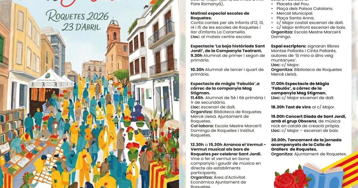 Sisco Ollé, regidor de Cultura, destaca que Sant Jordi és "dia de reivindicació cultural i nacional" on la llengua és protagonista